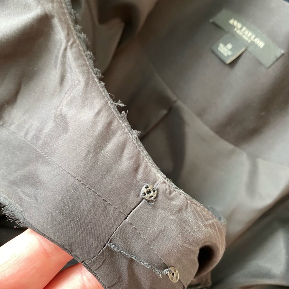 Ann Taylor 2 piece set, dress, jacket, black. - Picture 8 of 11